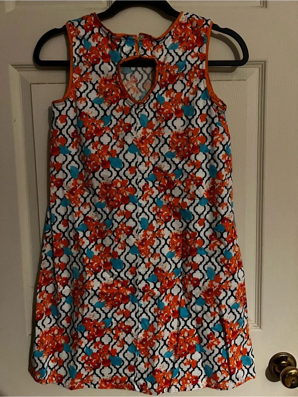 Crown & Ivy kids dress size XL, orange floral